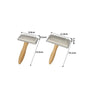 Brosse en Bois Naturel pour Chien et Chat - Poils Courts et Longs