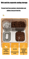 Station 2-en-1 Distributeur de Croquettes et Fontaine à Eau pour petit chien – Grande Capacité