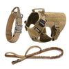 Kit Tactique Militaire pour Chien – Harnais, Collier, Laisse et Pochettes MOLLE