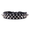 Collar de cuero ajustable para perro estilo punk rock con remaches