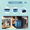 Piscine Pliable PawHut pour Chien et Chat – PVC Antidérapant Ø 80 cm Bleu