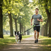 Laisse Mains Libres - Jogging avec Border Collie
