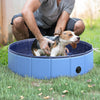 Piscine Pliable PawHut pour Chien et Chat – PVC Antidérapant Ø 80 cm Bleu